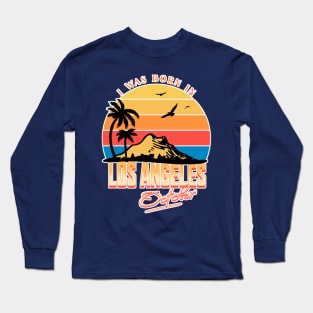 Was born in Los Angeles, October Retro Long Sleeve T-Shirt